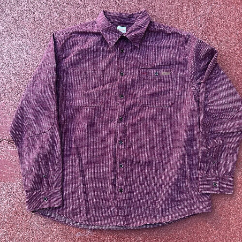 Dickies Men's Long Sleeve Workshirt WINE JQRD DOTS Size 2XL(50-52) DIC55037GD